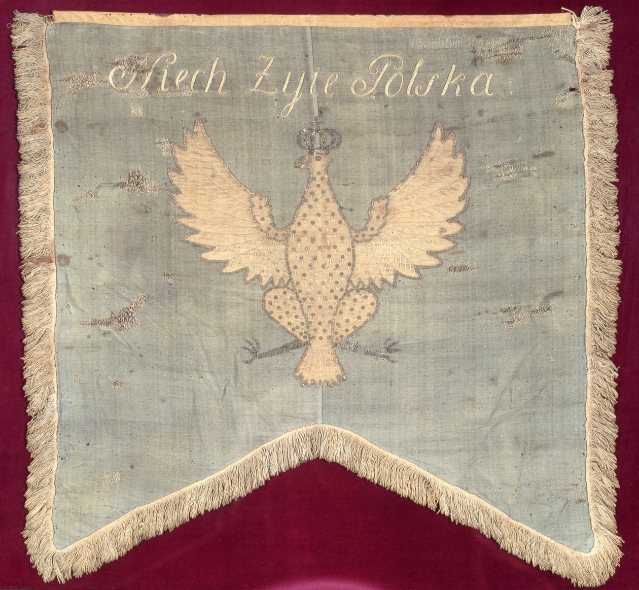 Vimpel fra tiden for Tadeusz Kosciuszko (1746-1817) opprøret i 1794 (ull) av Polish School
