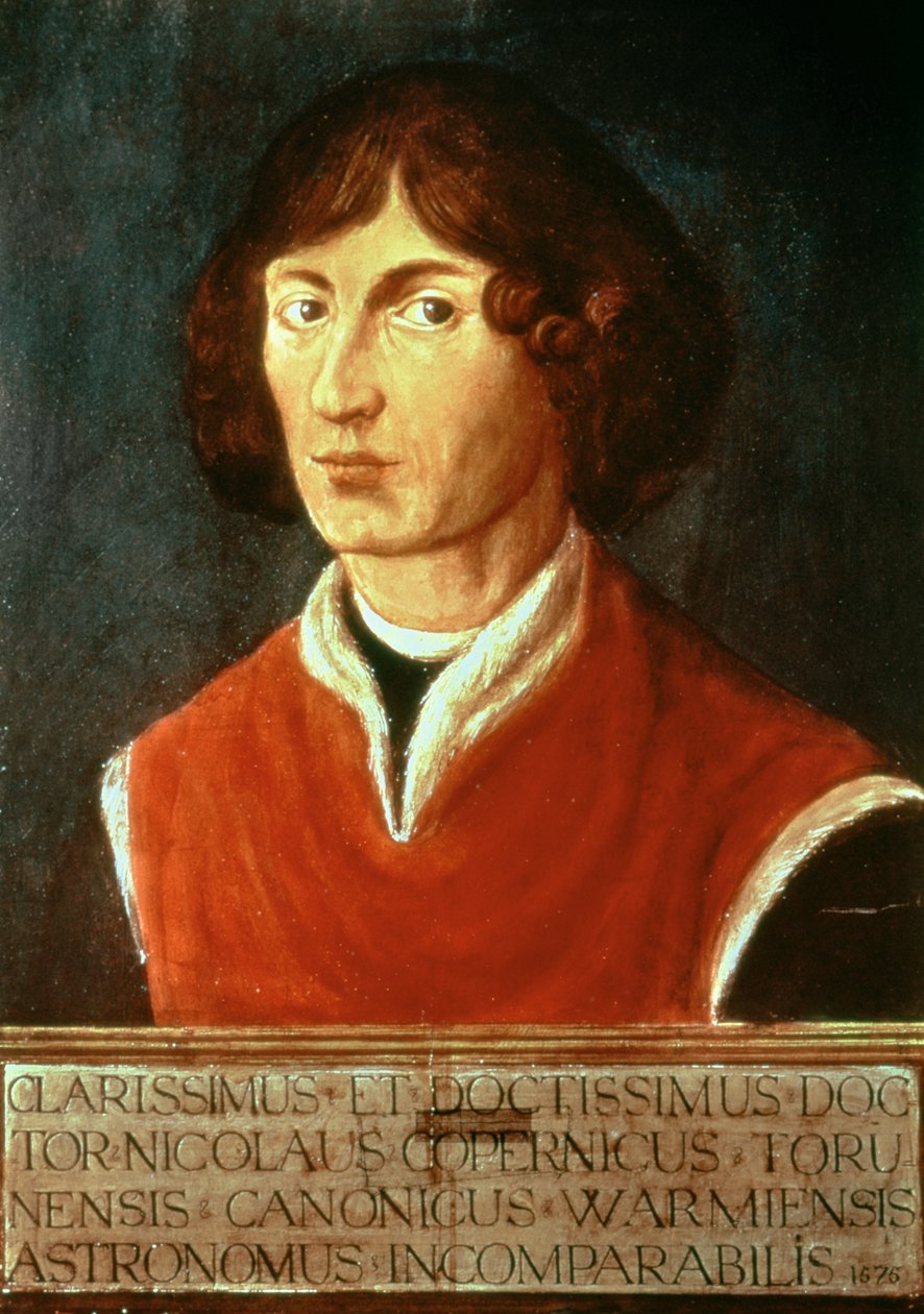 Portrett av Andreus Nikolaus Copernicus (1473-1543) 1575 av Polish School