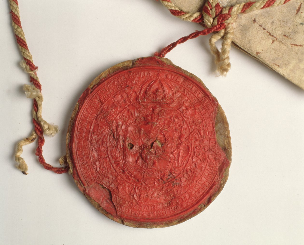 Segl til kong Wladyslaw IV (1595-1648) av Polen, ca. 1633 (voks) av Polish School