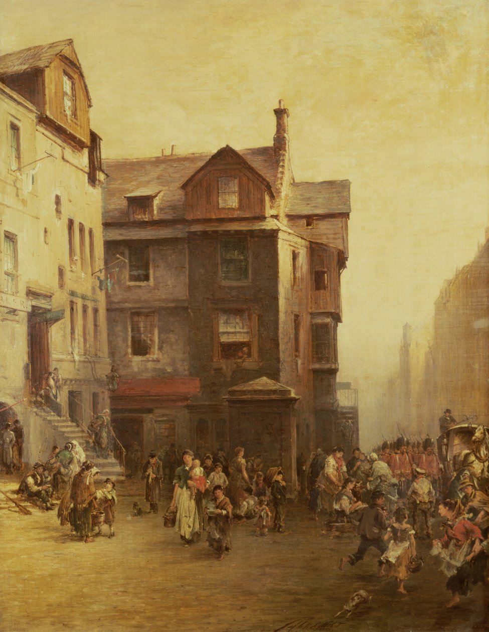 John Knoxs House, High Street, Edinburgh, 1885 av Pollok Sinclair Nisbet
