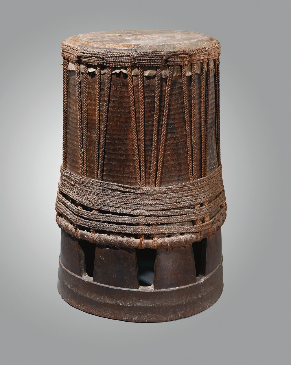 Tambour, Pahu, fra Marquesas-øyene (tre og snor) av Polynesian Polynesian