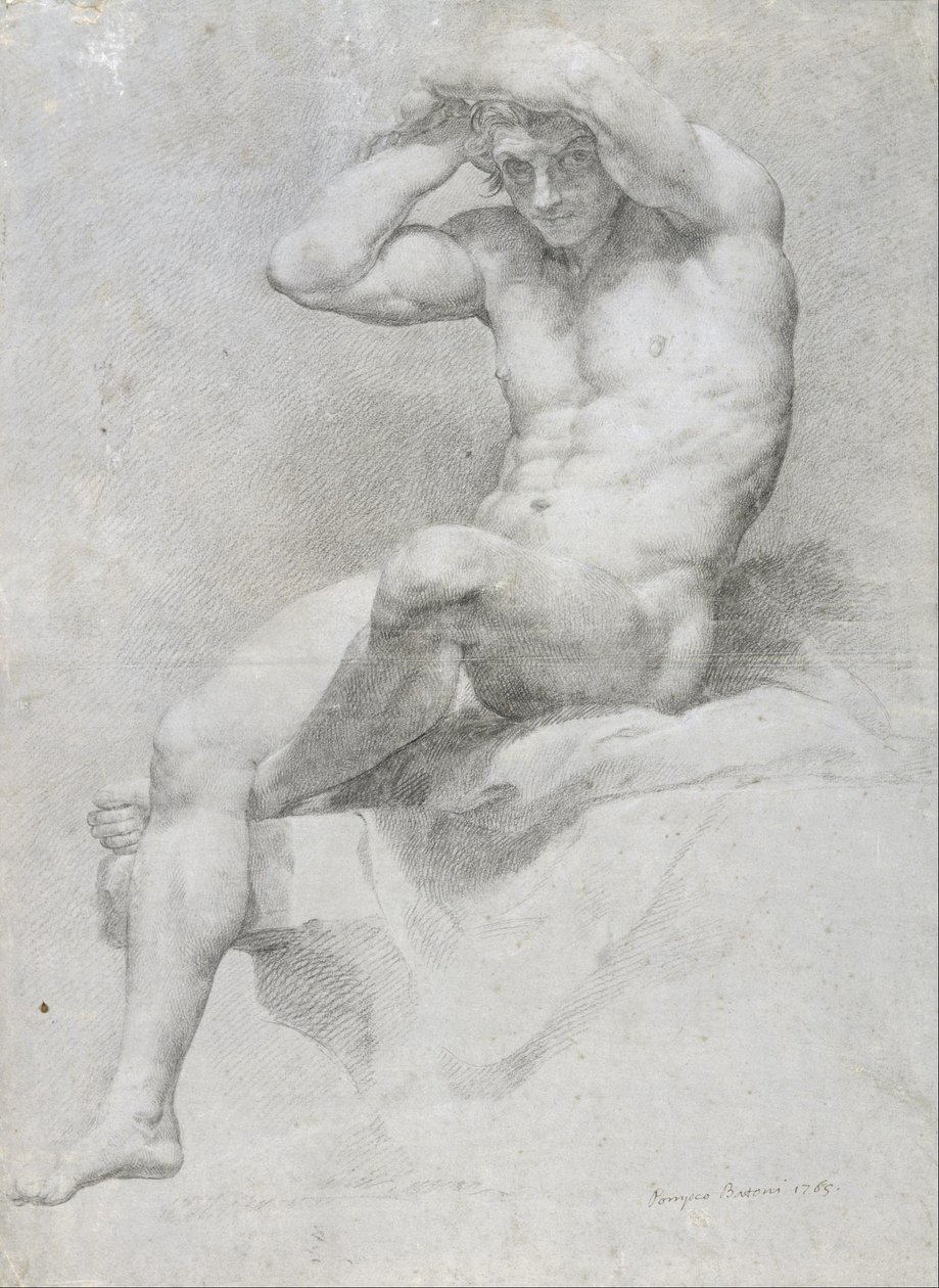 Akademisk nakenhet av Pompeo Girolamo Batoni