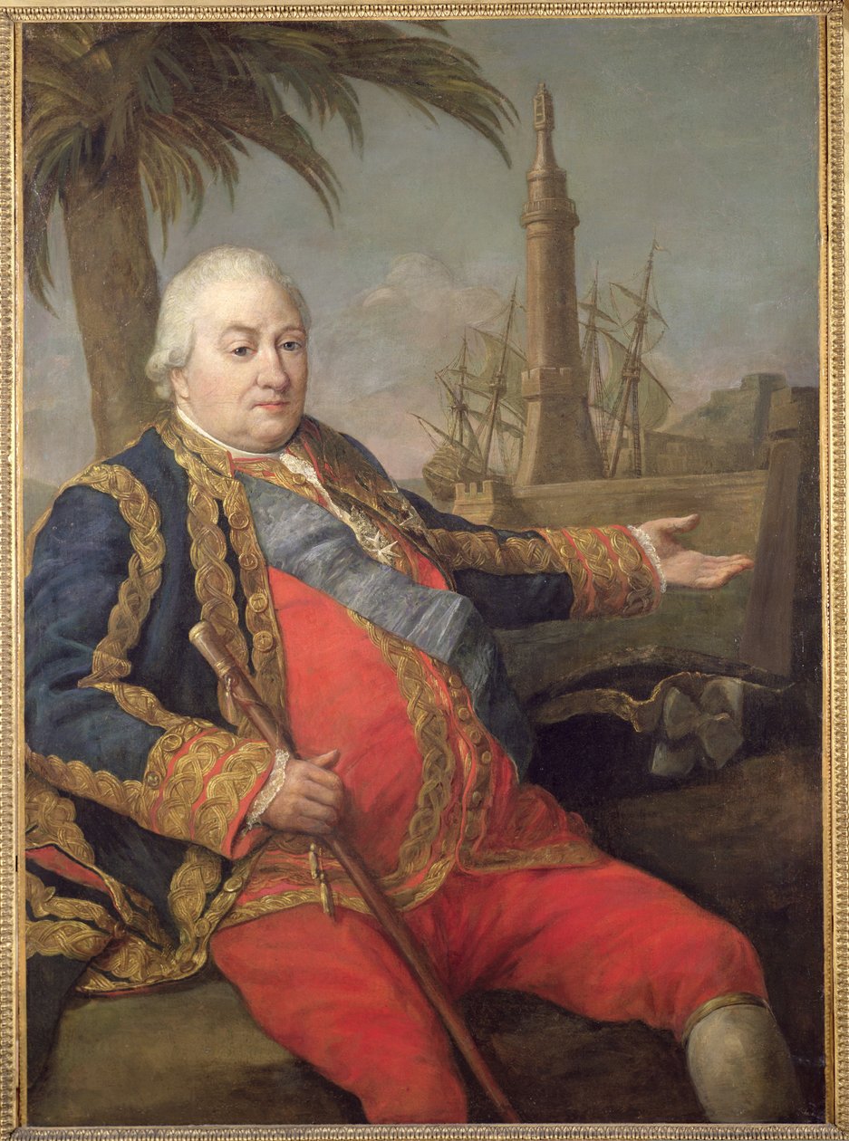 Pierre de Suffren-Saint-Tropez (1729-88) viseadmiral i Frankrike av Pompeo Girolamo Batoni