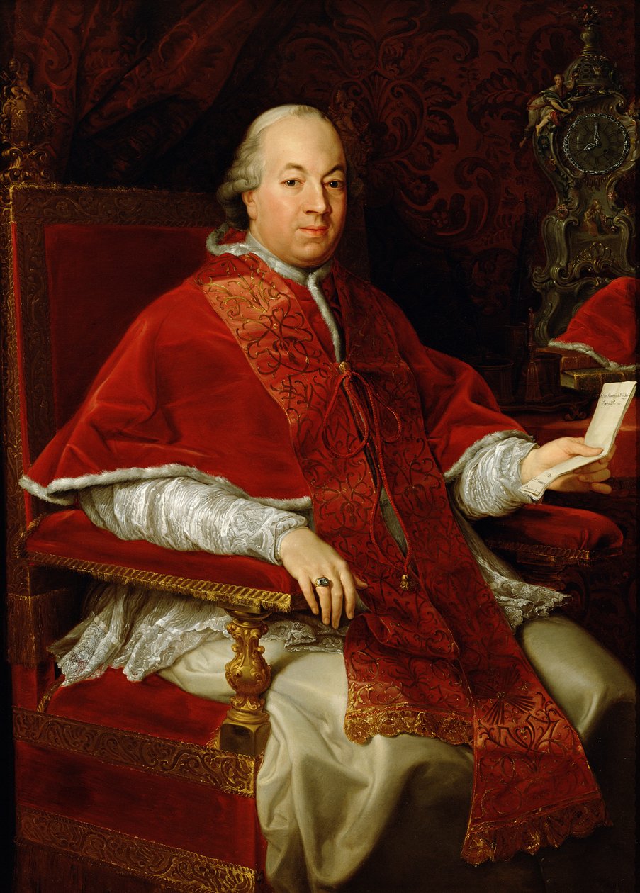 Pave Pius VI (1717-99) ca. 1775-76 av Pompeo Girolamo Batoni