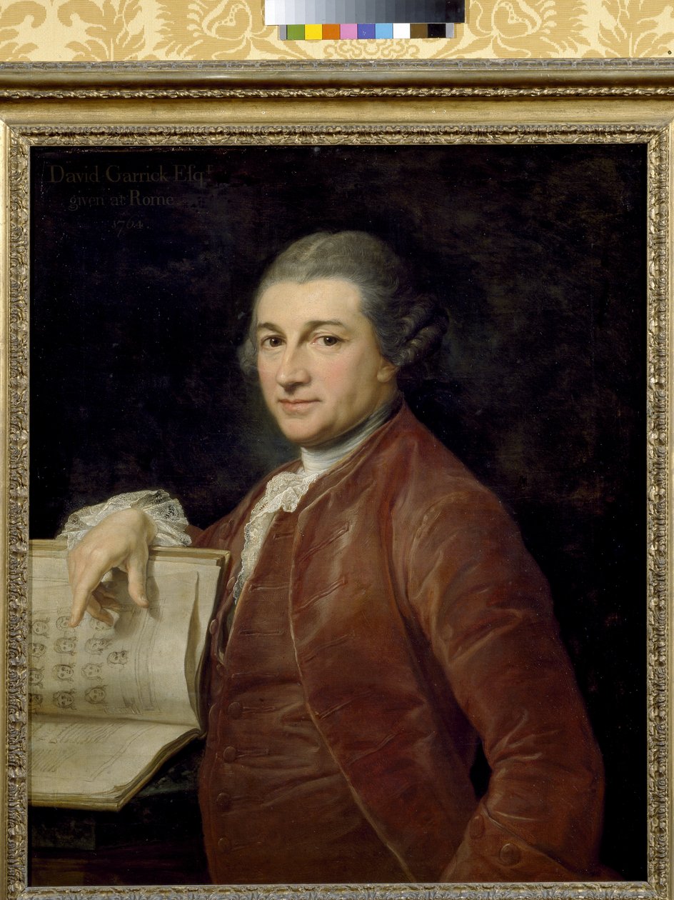 Portrett av David Garrick, 1764 av Pompeo Girolamo Batoni