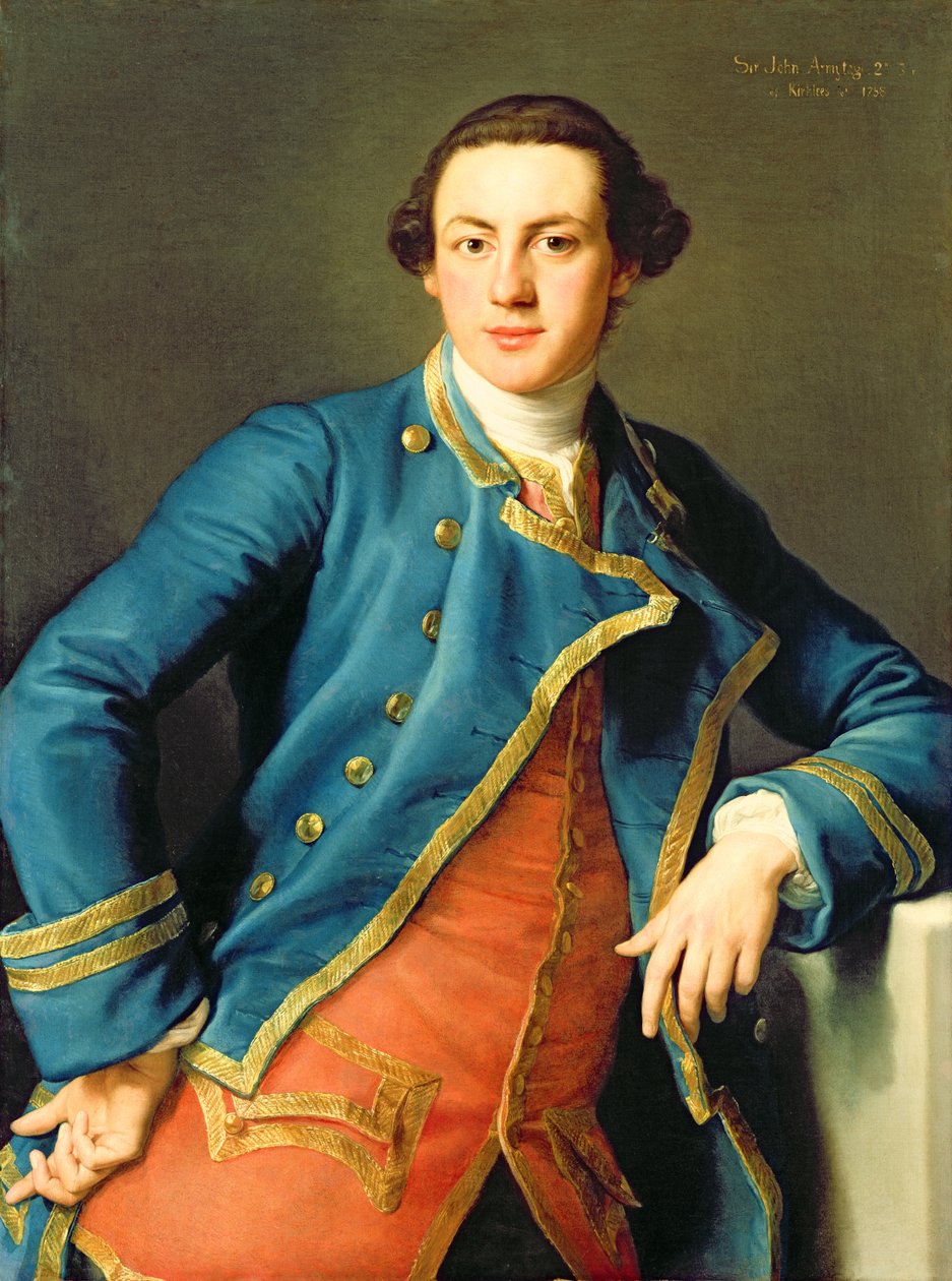 Portrett av Sir John Armytage (1732-58) 2nd Bart of Kirklees, 1758 av Pompeo Girolamo Batoni