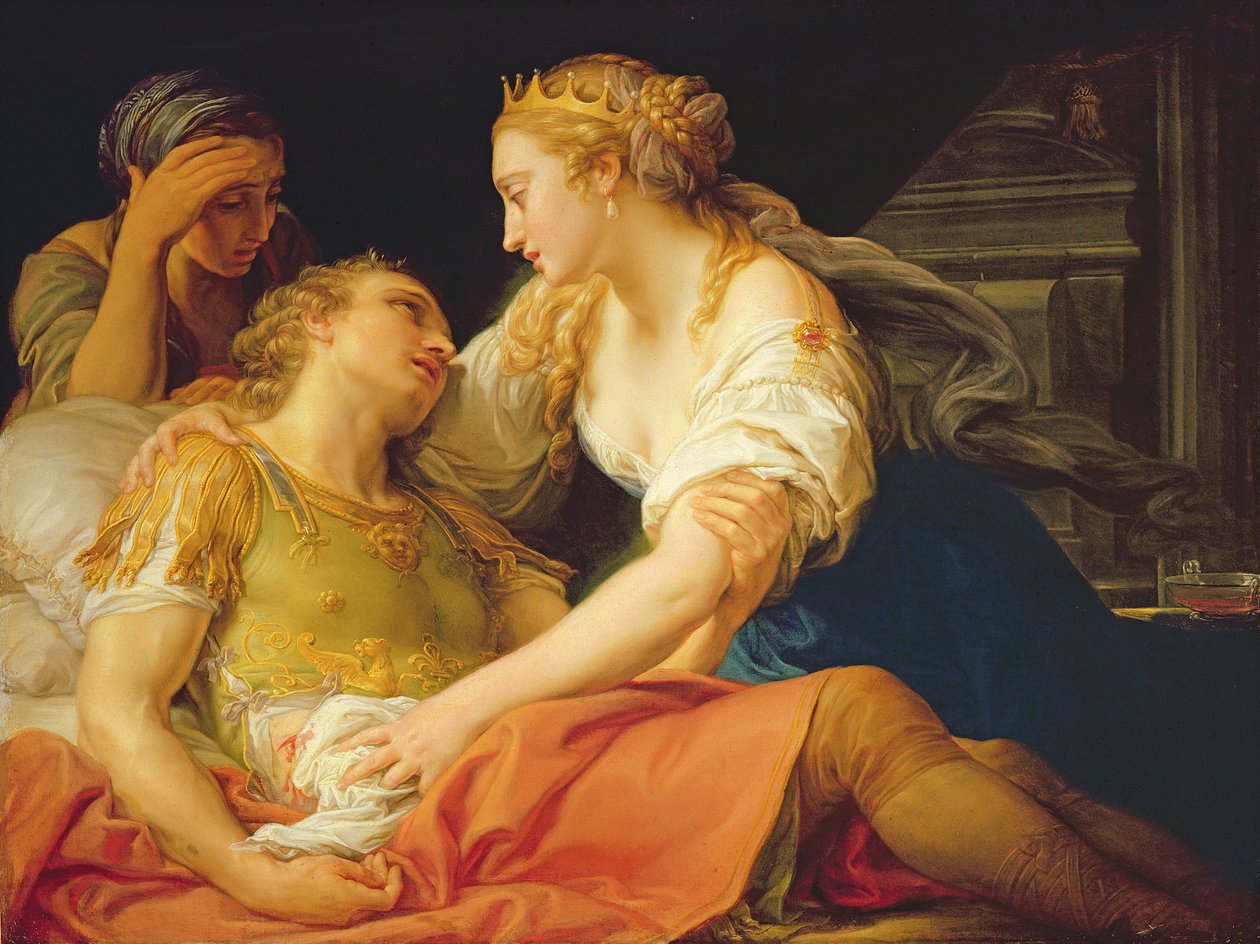Marc Anthonys død, 1763 av Pompeo Girolamo Batoni