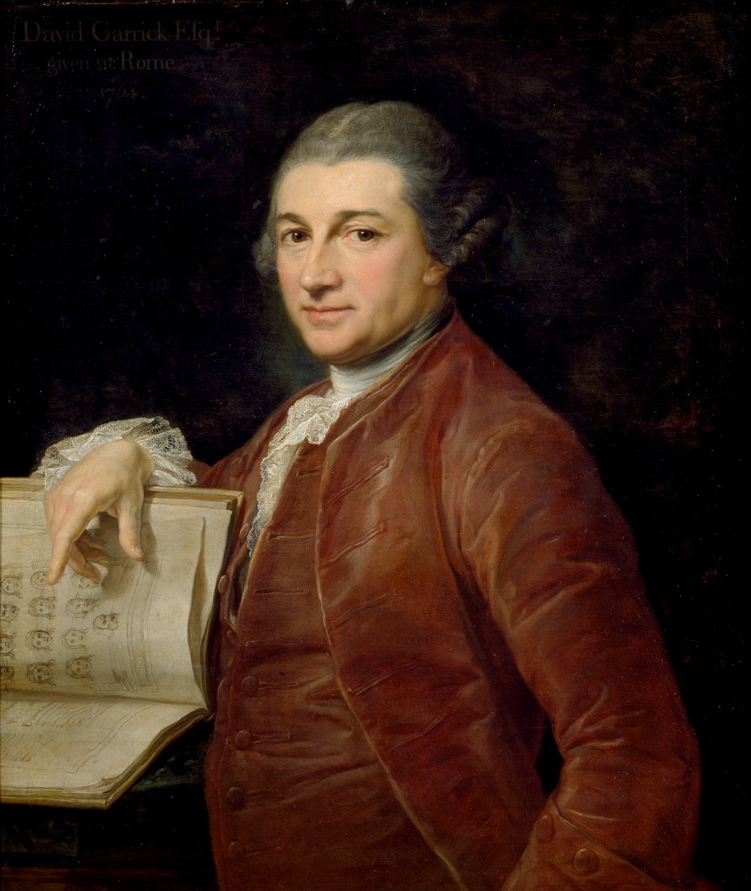 David Garrick, 1764 av Pompeo Batoni