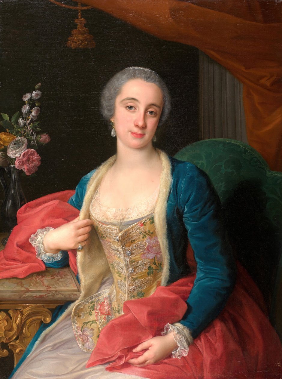 Portrett av hertuginne Sforza Cesarini d. 1765, 1768. av Pompeo Batoni