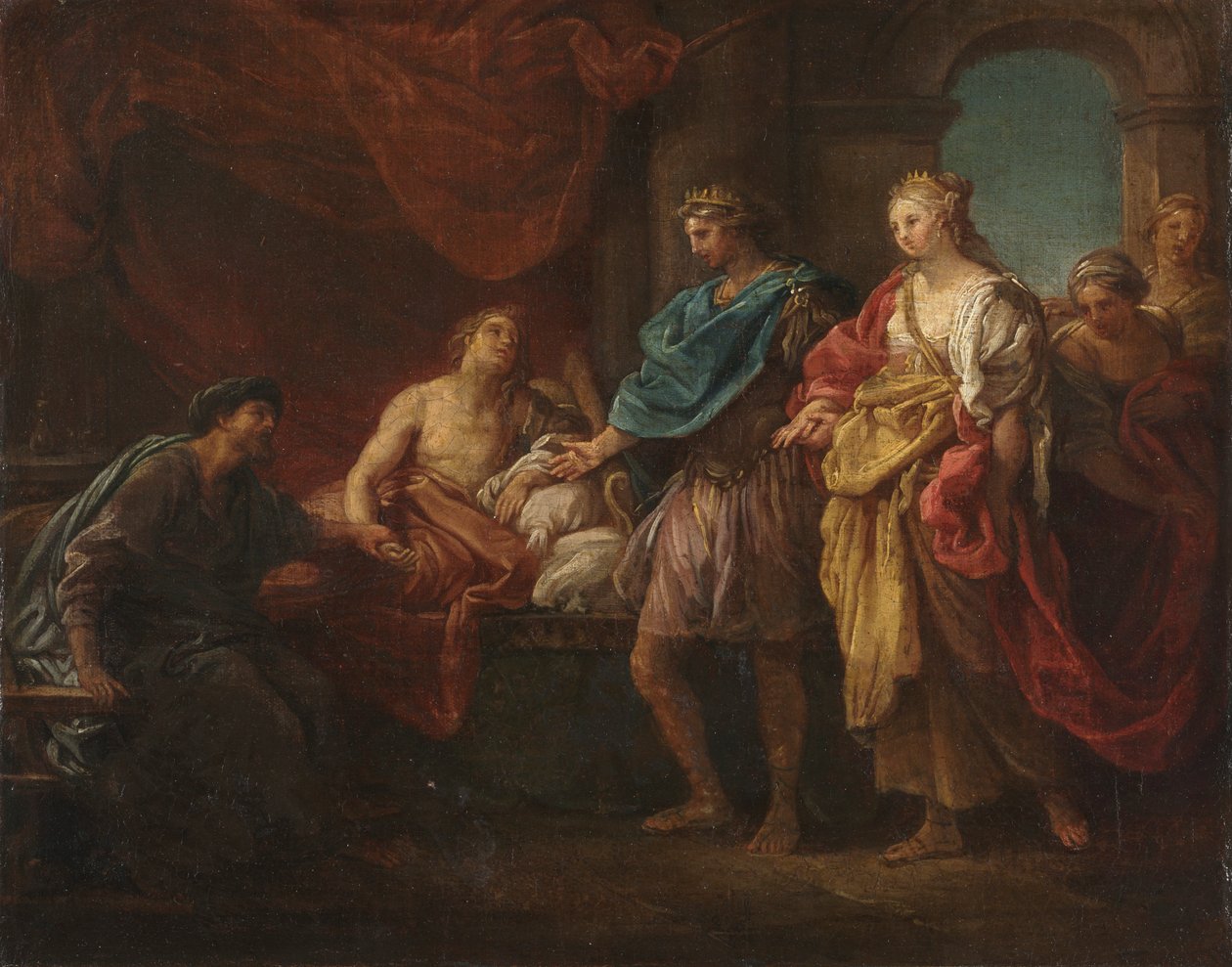 Studie for Antiochus og Stratonice, ca. 1746. av Pompeo Batoni