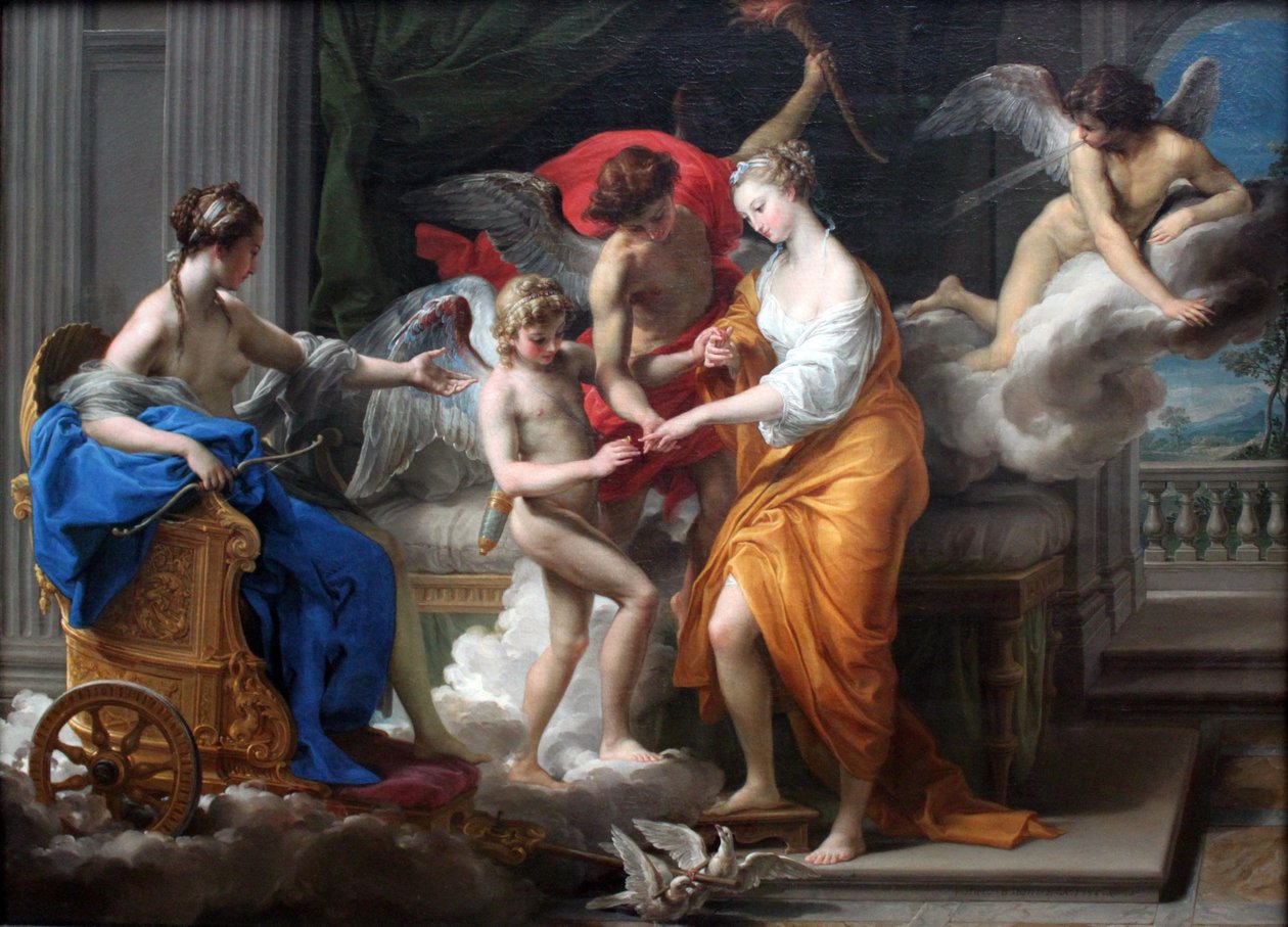 Ekteskapet mellom Amor og Psyke av Pompeo Batoni