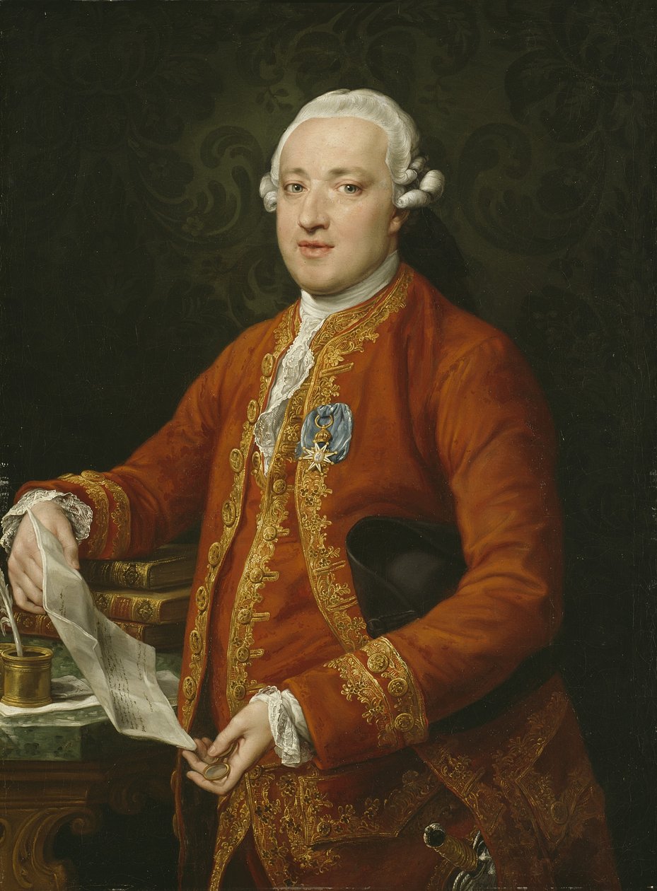 Don José Moñino y Redondo, greve av Floridablanca, ca. 1776 av Pompeo Girolamo Batoni