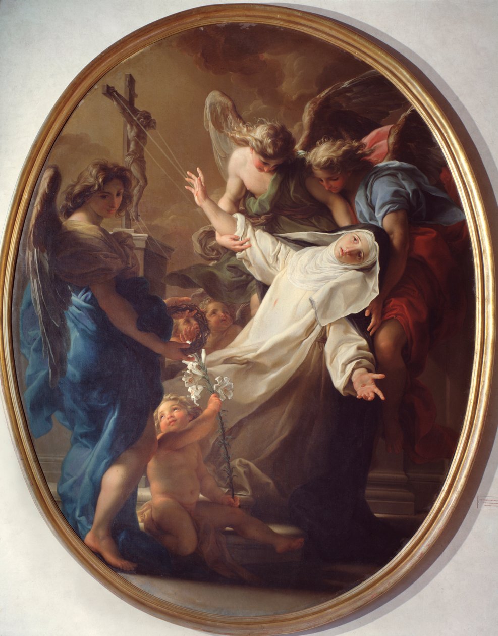 Ekstase til Saint Catherine of Siena (maleri av Pompeo Girolamo Batoni