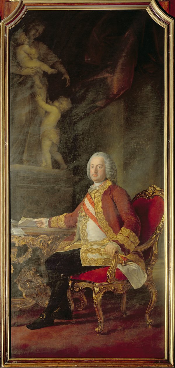 Frans I, den hellige romerske keiser (1708–65) ektemann til keiserinne Maria Theresa Østerrike (1717–80) av Pompeo Girolamo Batoni