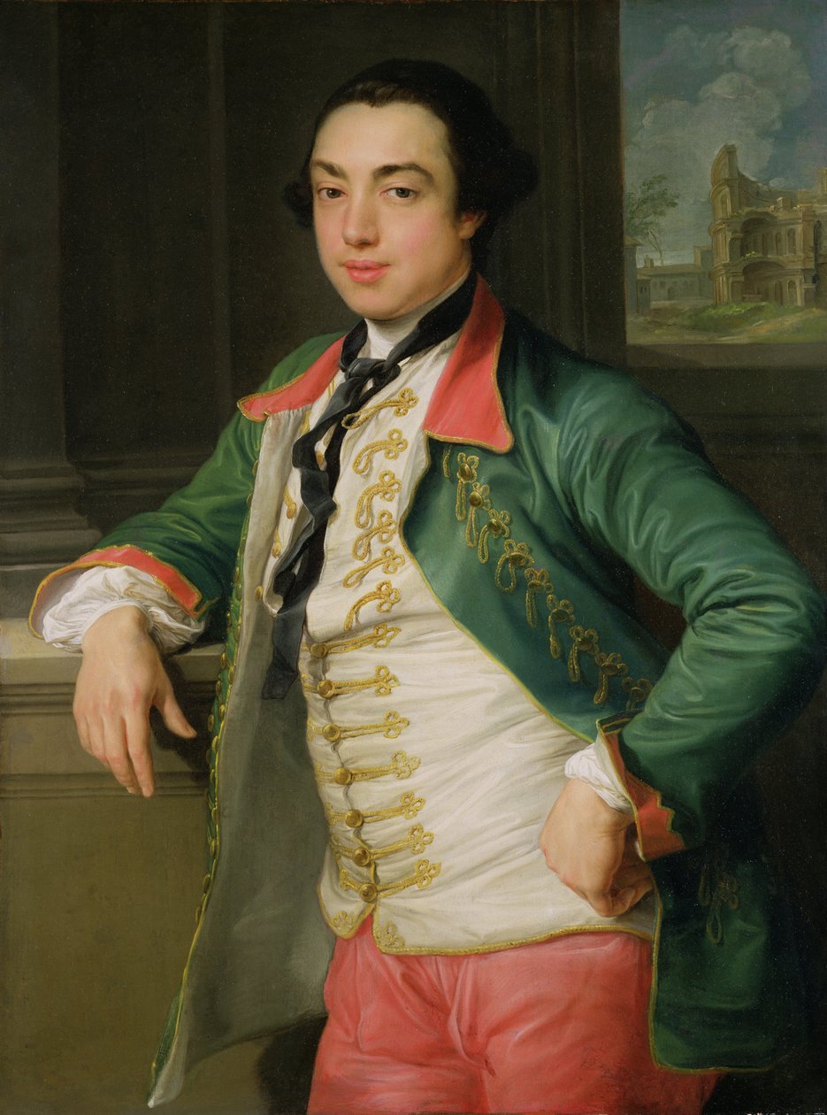 James Caulfield (1728-99), 4. Viscount Charlemont (senere 1. jarl av Charlemont) ca. 1753-56 (olje på lerret) av Pompeo Girolamo Batoni