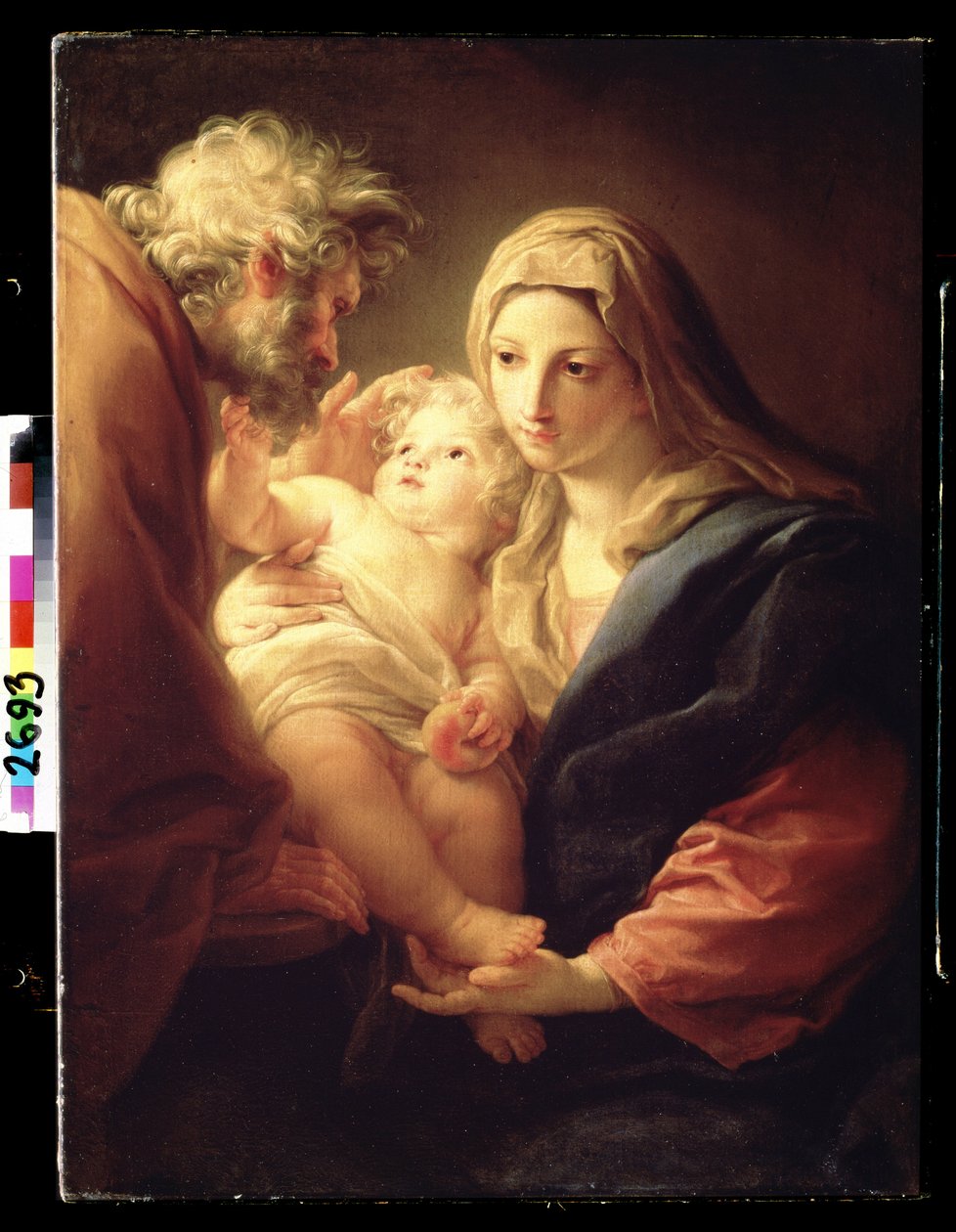 ""Den hellige familie"" (Den hellige familie) Maleri av Pompeo Girolamo Batoni (1708-1787) rundt 1740 Pushkin-museet, Moskva av Pompeo Girolamo Batoni