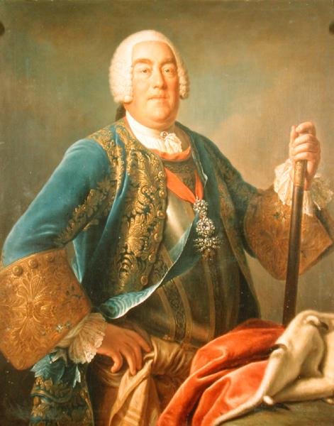 Portrett av Charles Eugene II (1728-93) hertug av Württemberg (olje på lerret) av Pompeo Girolamo Batoni