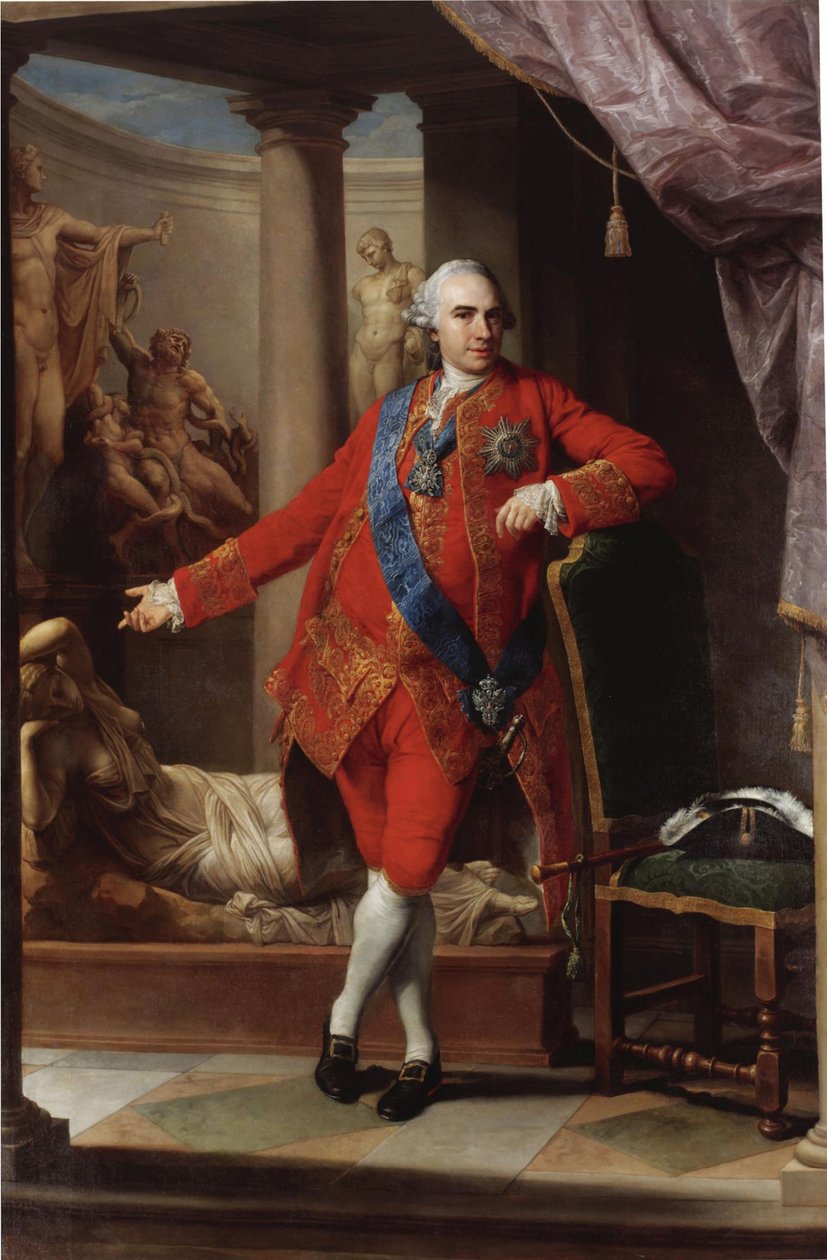 Portrett av grev Kirill Razumovsky 1728-1803, den siste Hetman av Ukraina, 1766 av Pompeo Girolamo Batoni