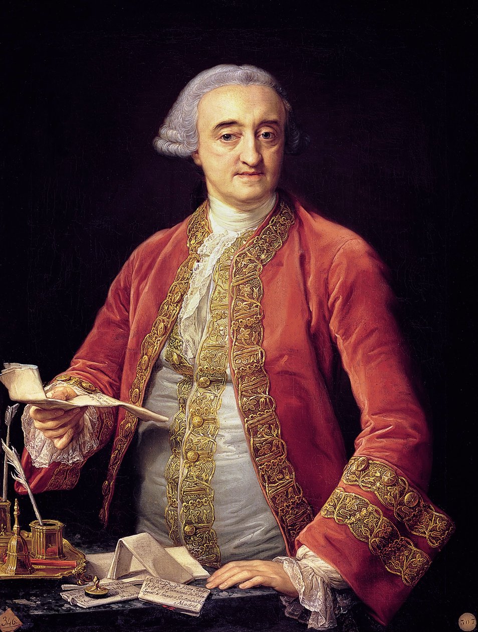 Portrett av Manuel de Roda av Pompeo Girolamo Batoni