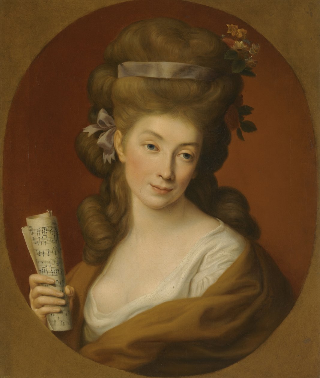 Portrett av prinsesse Izabela Elzbieta Potocka, født Lubomirska 1736-1816 av Pompeo Girolamo Batoni