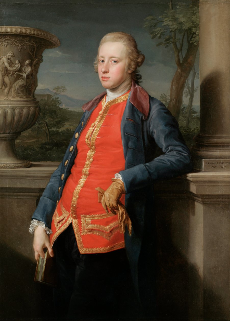 Portrett av William Cavendish, 5. hertug av Devonshire av Pompeo Girolamo Batoni