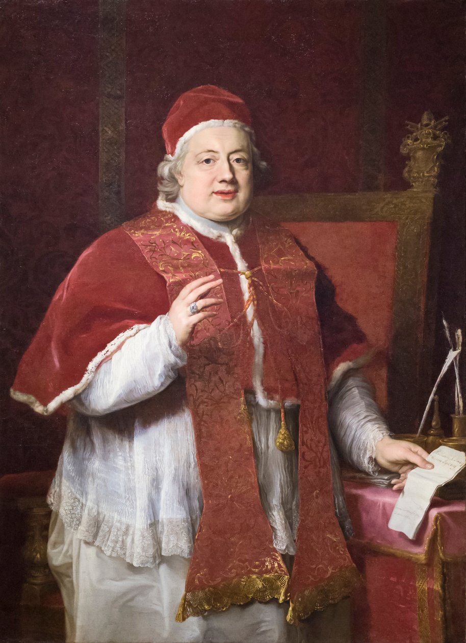 Portrett av pave Klemens XIII av Pompeo Girolamo Batoni