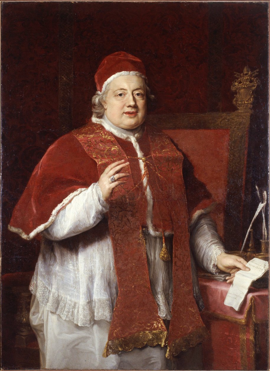 Portrett av pave Clement XIII 1693-1769, 1760. av Pompeo Girolamo Batoni