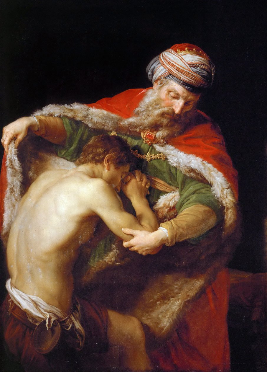 Return of the Prodigal Son, 1773 av Pompeo Girolamo Batoni