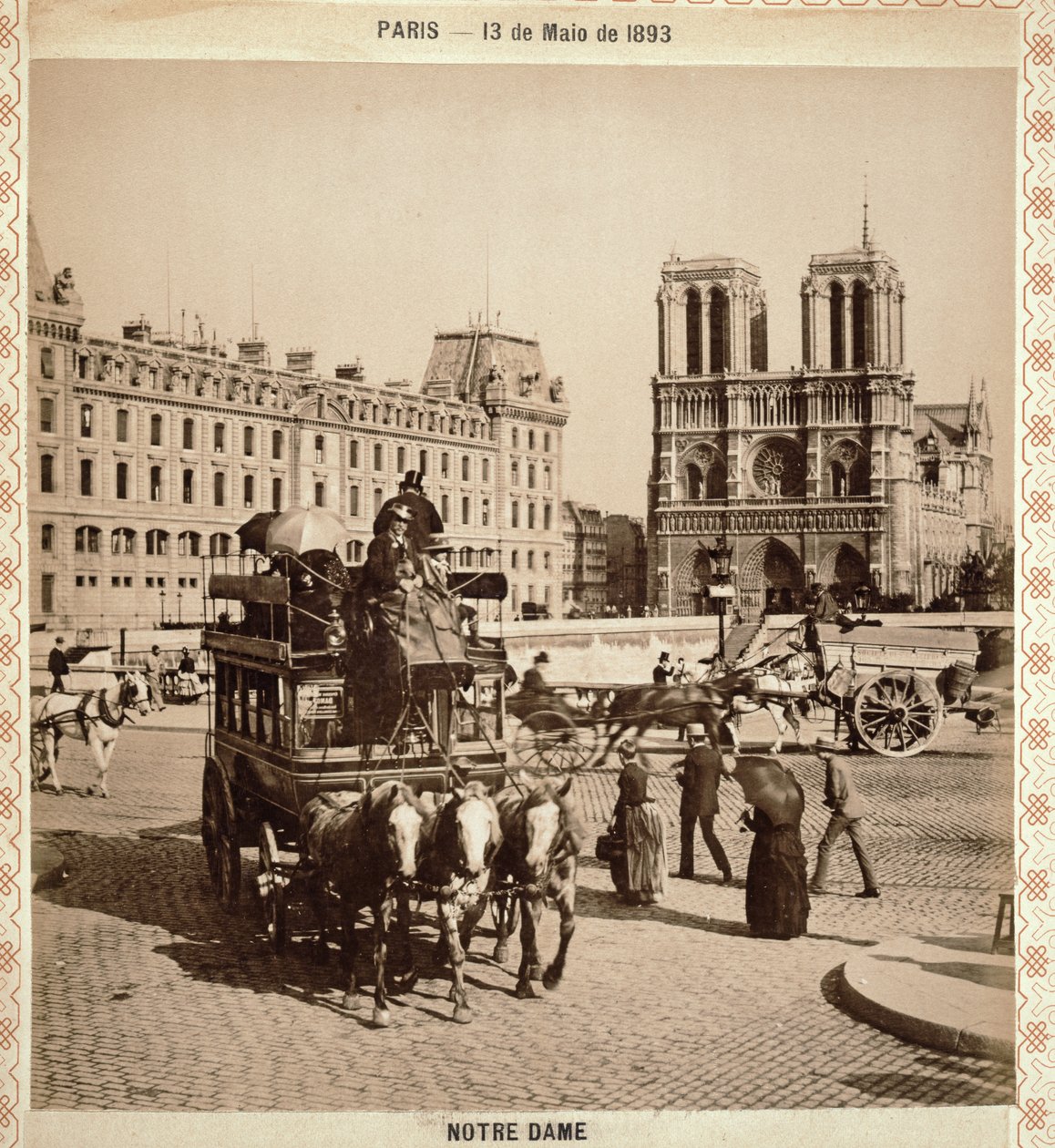 Notre Dame, Paris, 13. mai 1893 av Portuguese Photographer