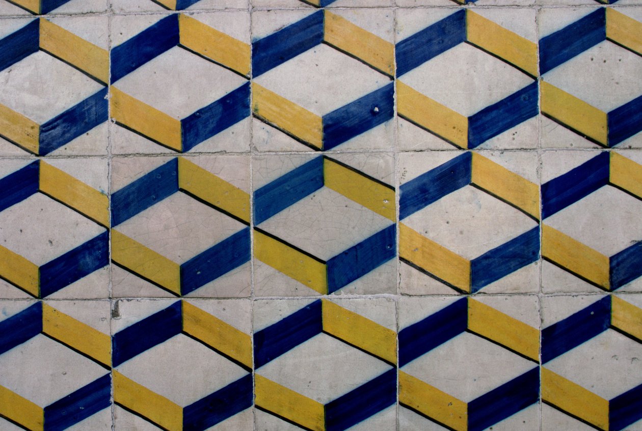 Azulejos-design i Baixas-området (keramikk) av Portuguese School