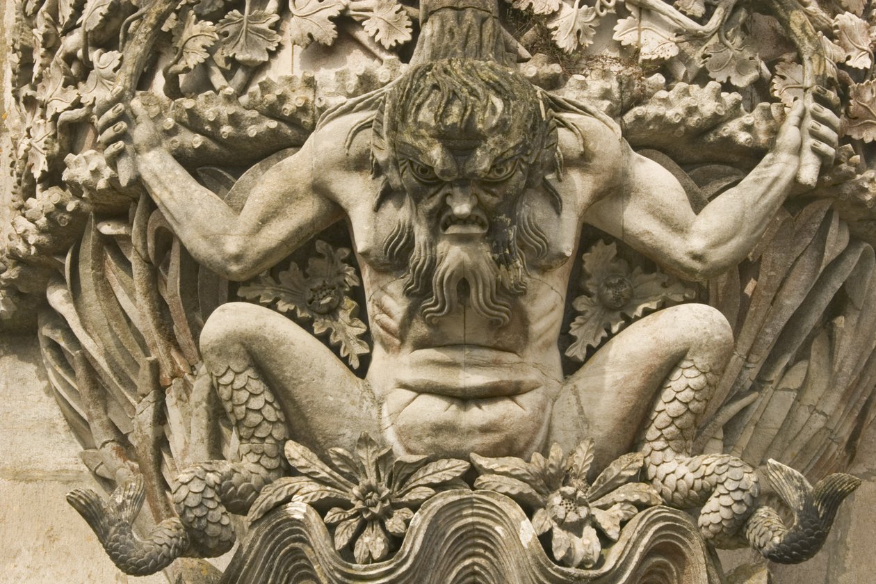 Gargoyle av et sjømonster av Portuguese School