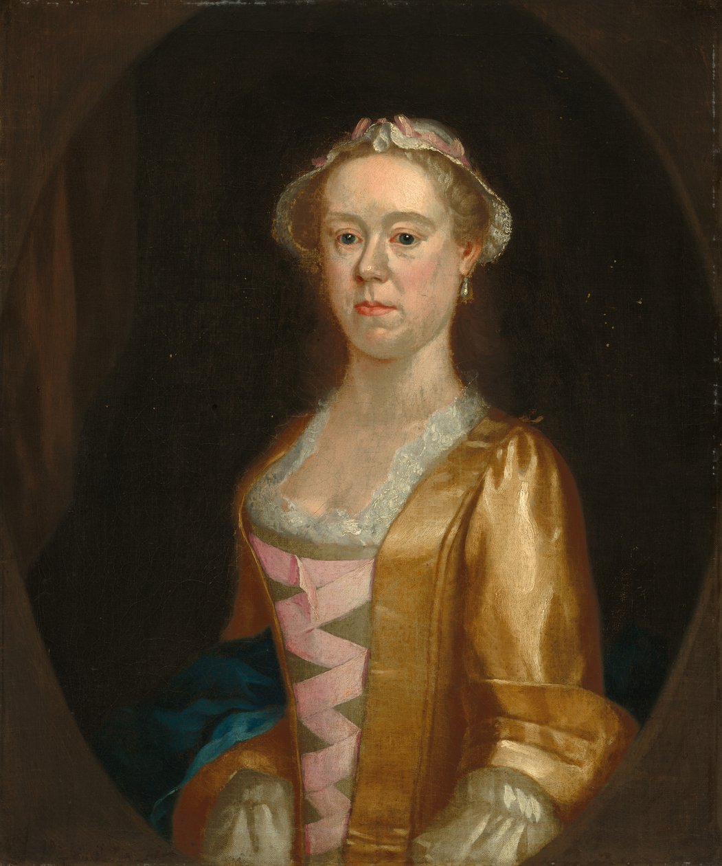 Portrett av en dame av Possibly British 18th Century