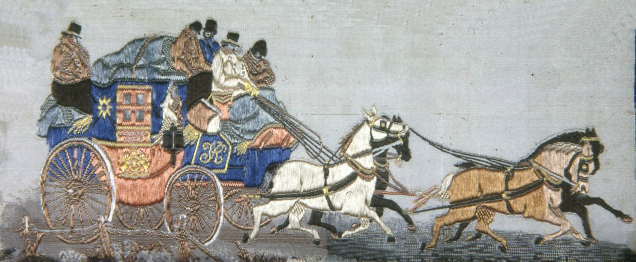 London & York Royal Mail Coach, England, 1879. av Possibly Thomas Stevens.