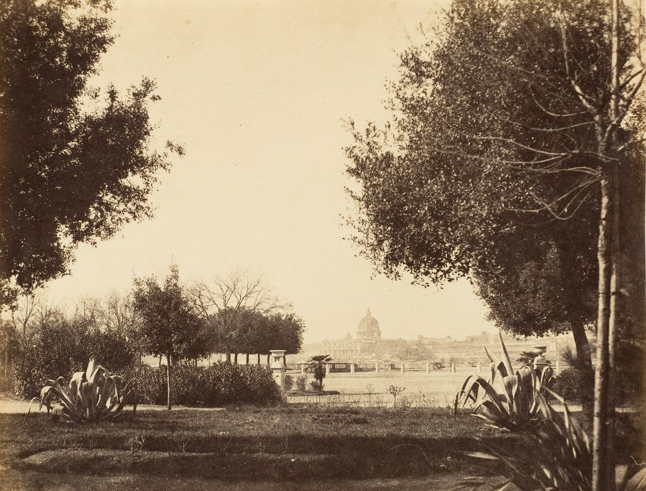 St. Peters fra Pincian Hill, 1853-56. av Possibly by Jane Martha St. John.