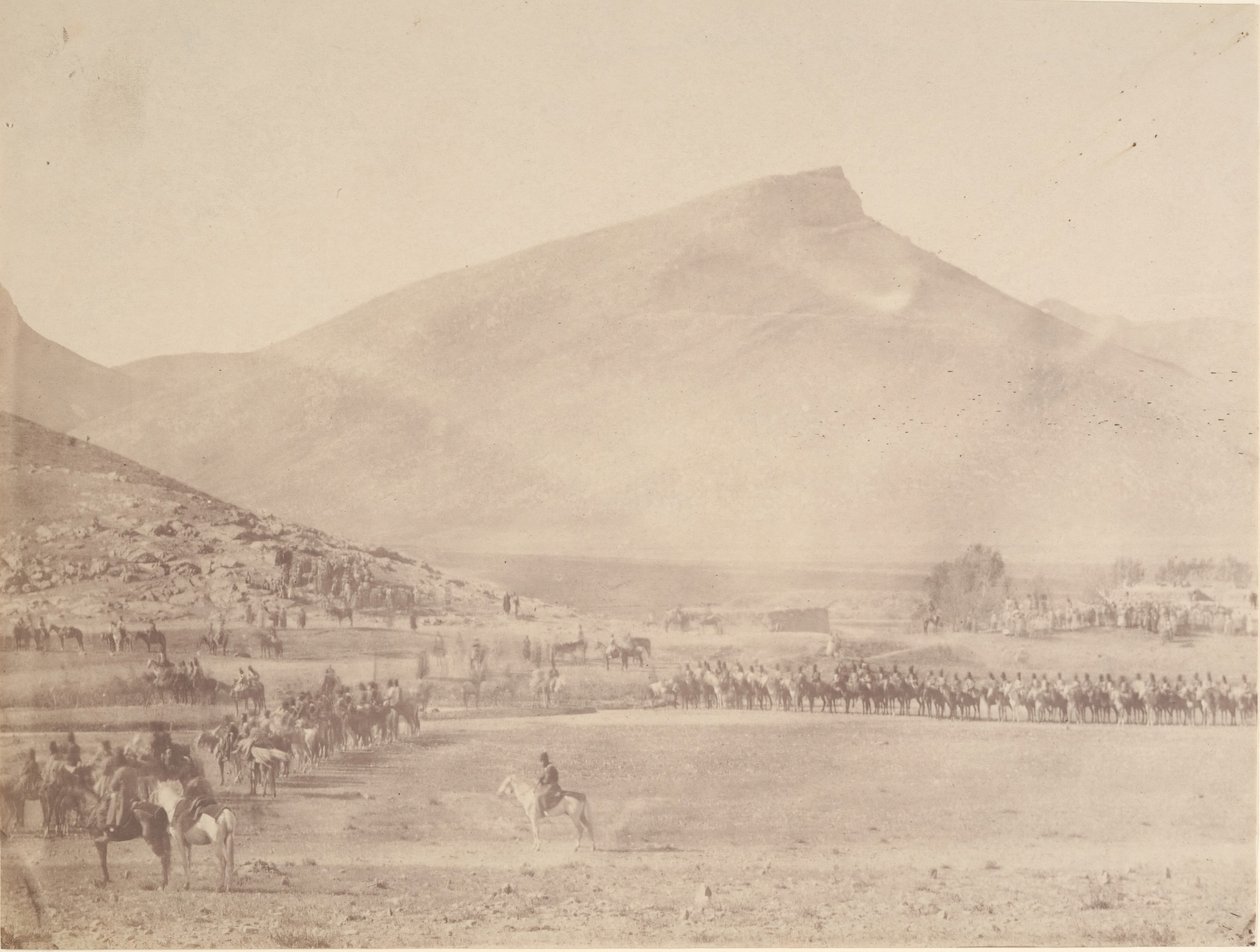[Avgang til jaktgraven til Khan av Khiva], 1840-60-tallet. av Possibly by Luigi Pesce.
