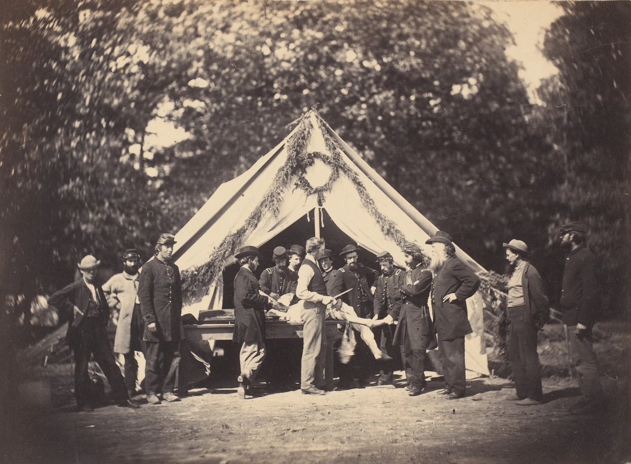 Operativtelt, Camp Letterman, Gettysburg, Pennsylvania, 1863. av Possibly by Weaver Brothers.