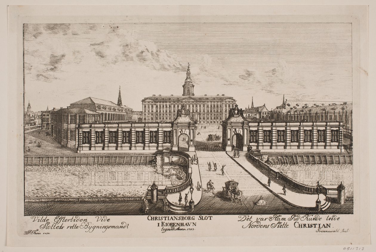 Christiansborg slott av Poul Isac Grønvold