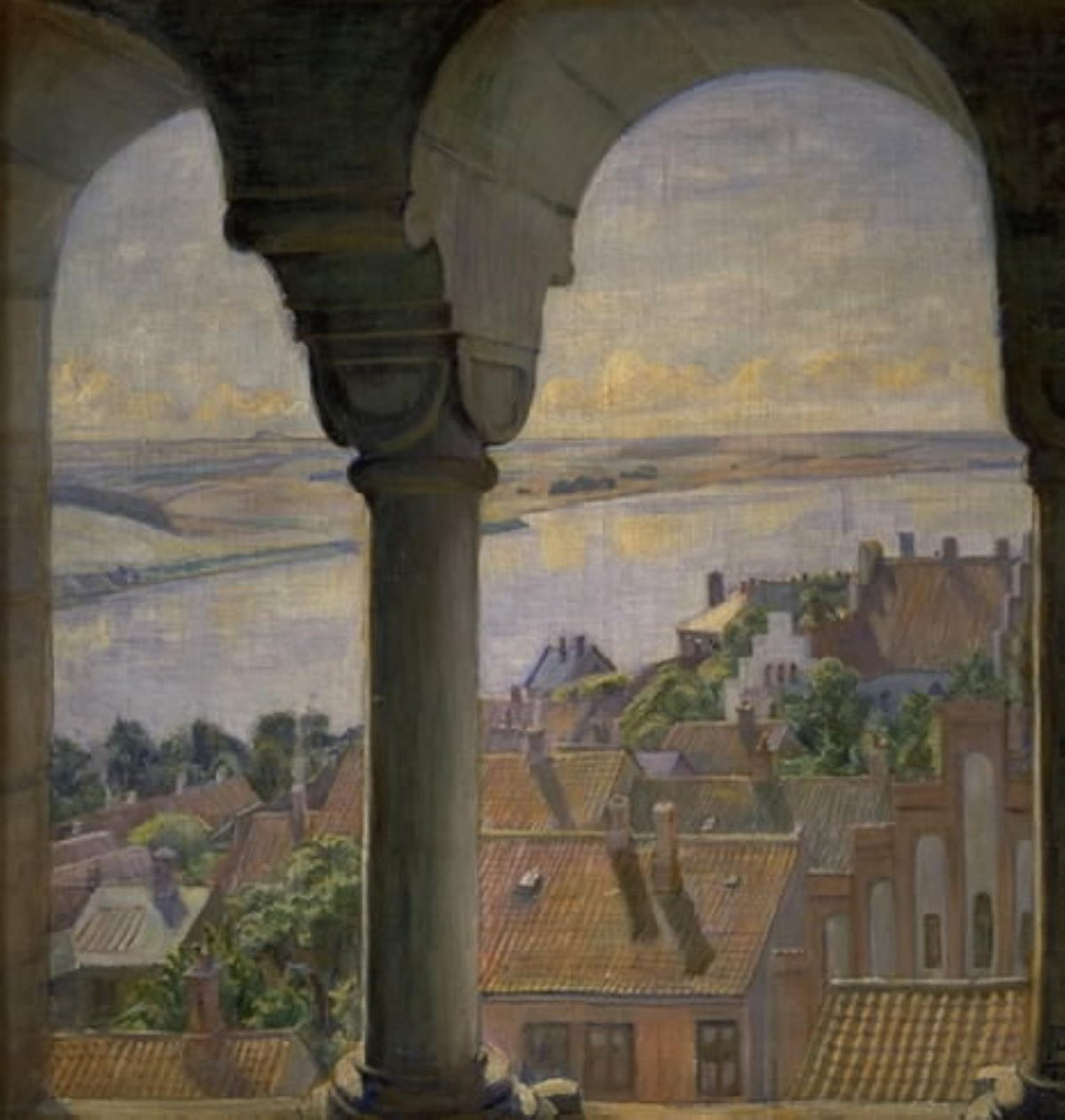 Utsikt fra tårnet i Viborg domkirke av Poul S. Christiansen