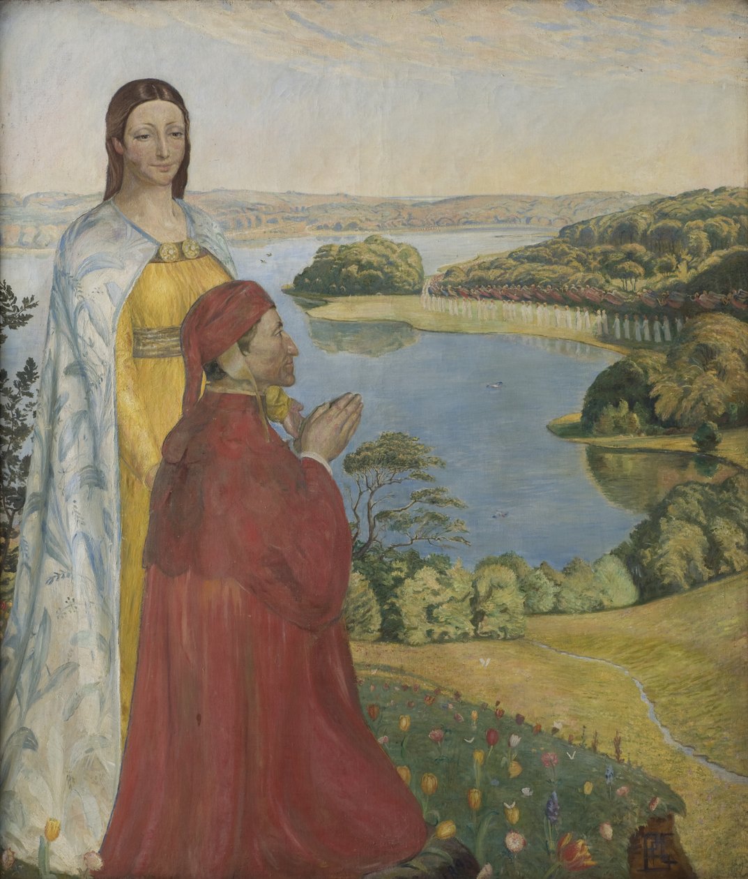 Dante og Beatrice i paradis av Poul S. Christiansen
