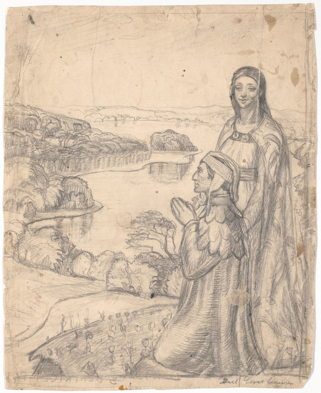 Dante og Beatrice i Paradis av Poul S. Christiansen