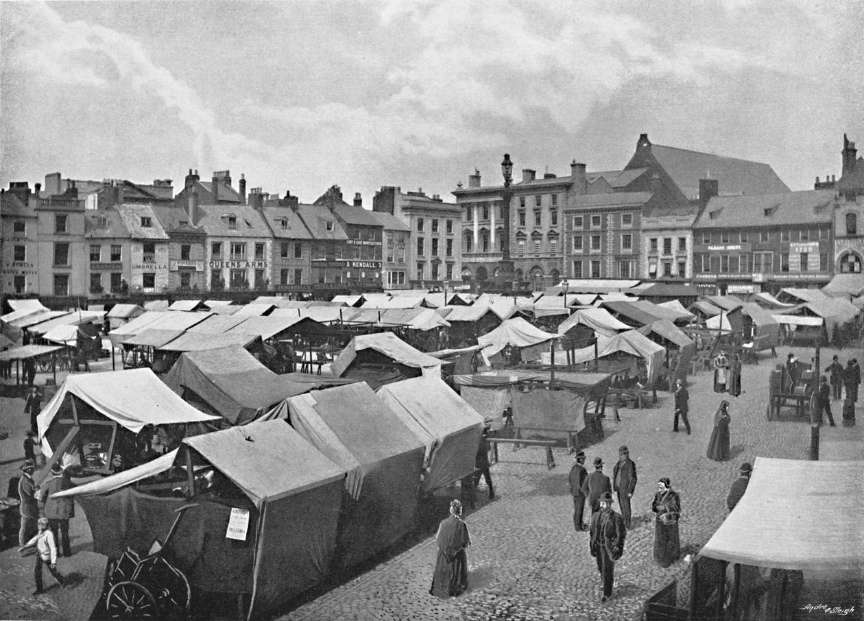 Market-Place, Northampton, c1896 av Poulton and Co