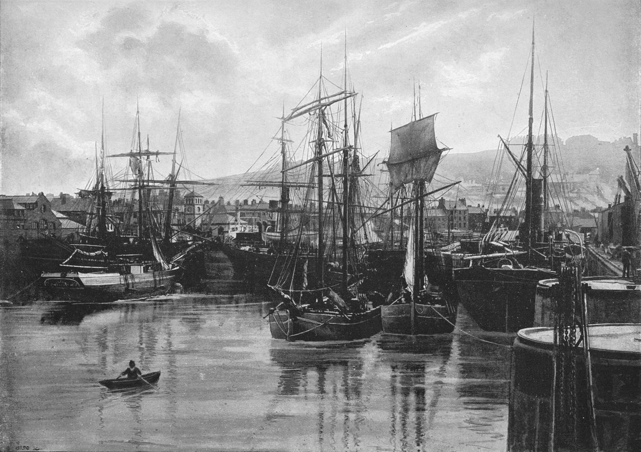 The Docks, Whitehaven, c1896 av Poulton and Co