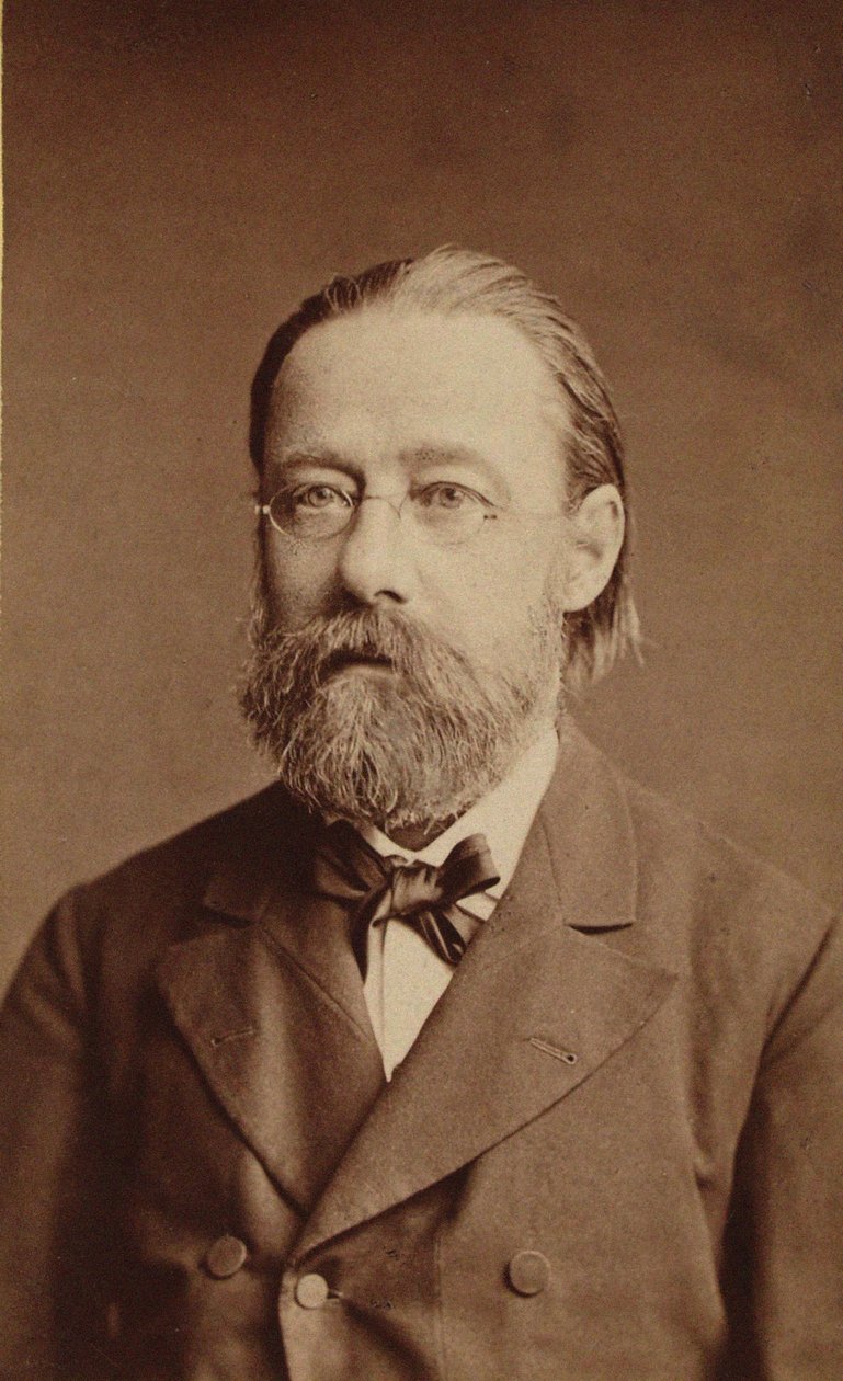 Portrett av komponisten Bedrich Smetana, 1878. av Prague . Photo studio J. Mulac