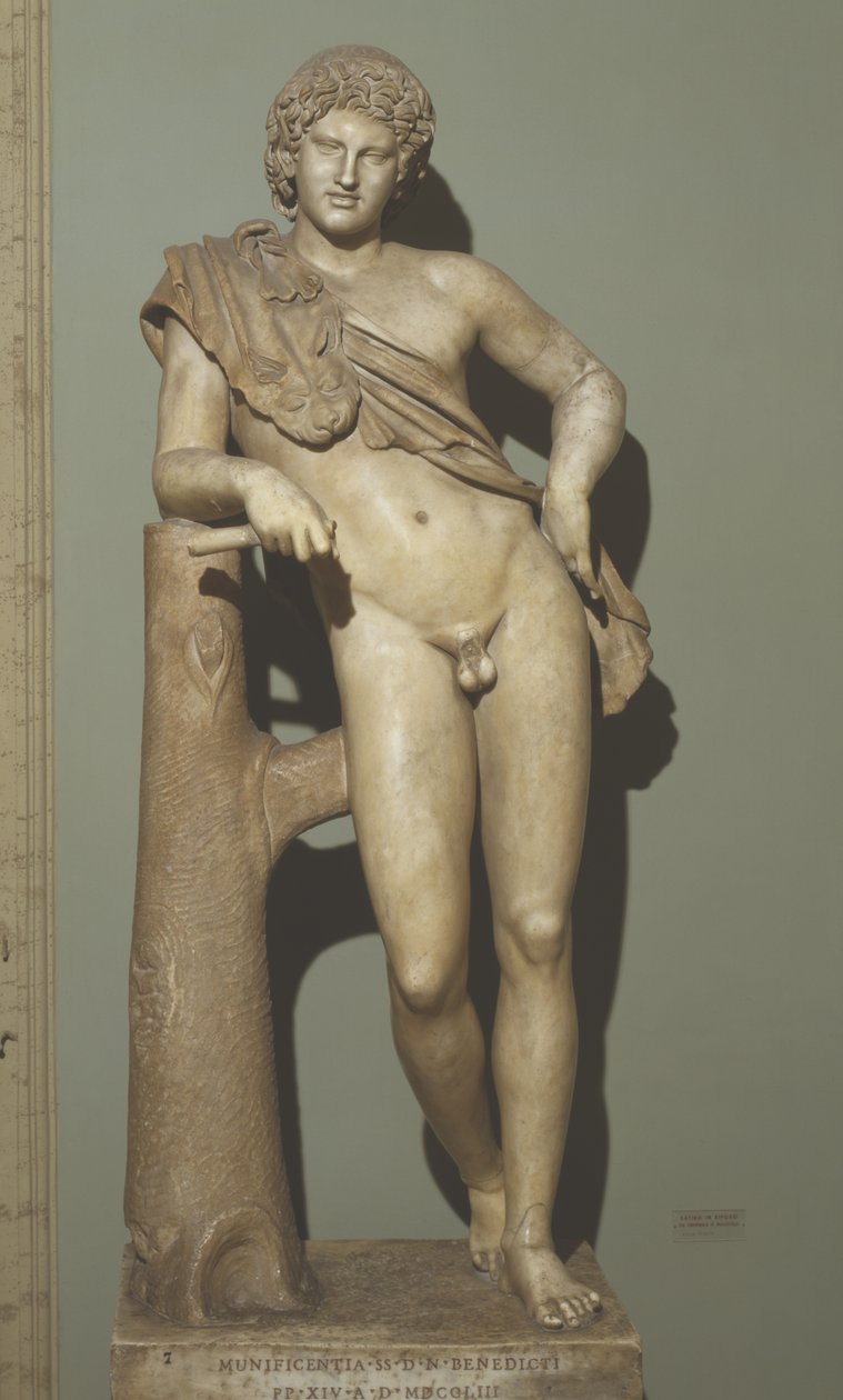 Satyr i hvile (marmor) av Praxiteles