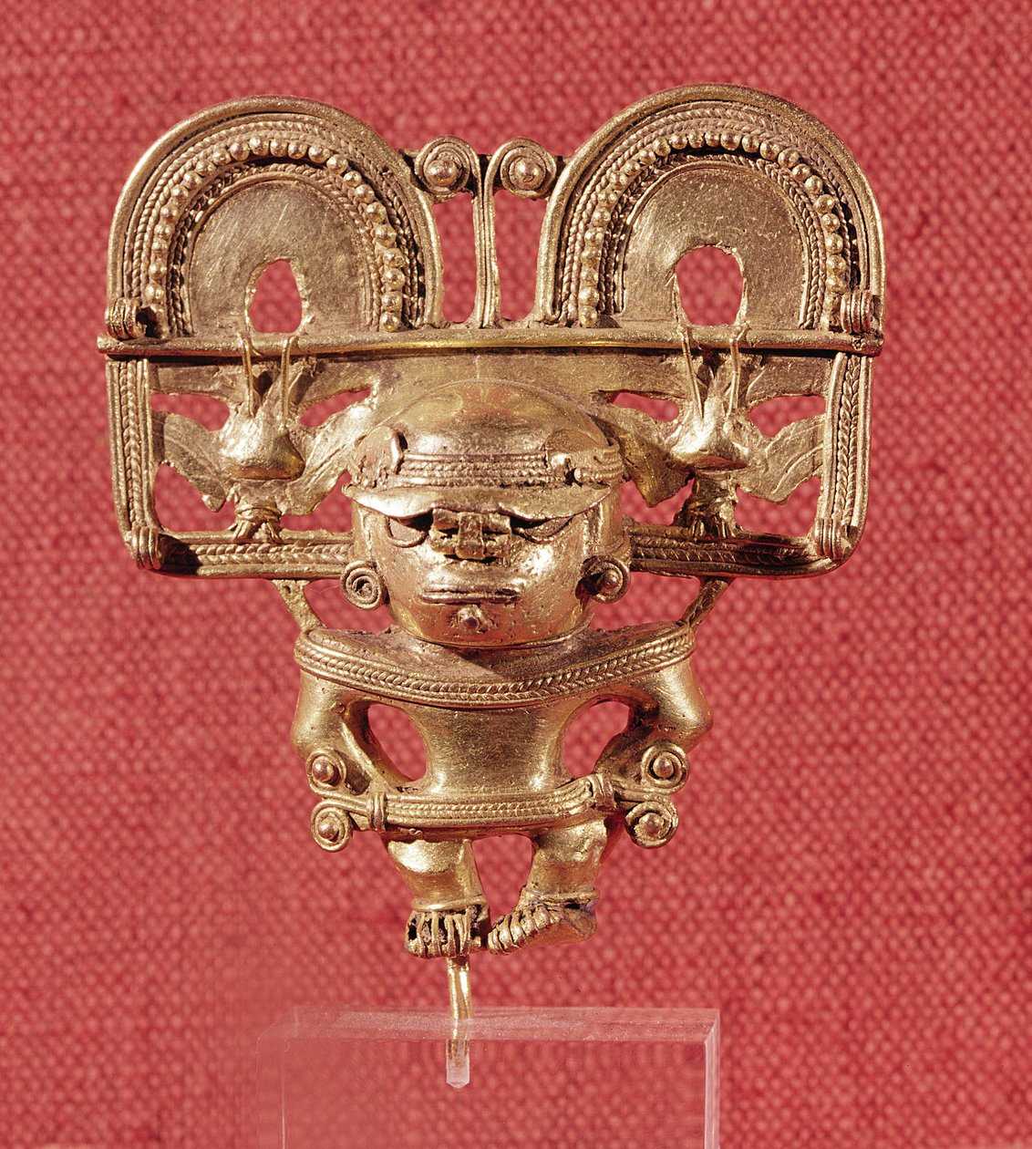 Antropomorf figur, Tairona Culture (gull) av Pre Columbian
