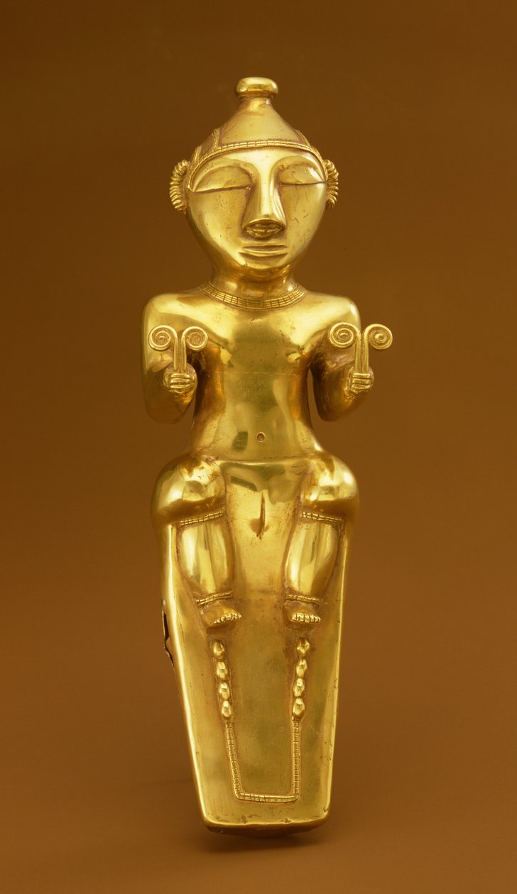 Quimbaya limekolbe, fra Colombia (tumbaga gull) av Pre Columbian