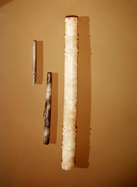 Bar-anheng, fra Guacimo, Linea Vieja-området (jade) av Pre Columbian Pre Columbian