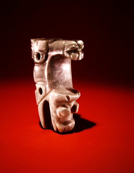 Kompositt dyreanheng, fra Guacimo, Linea Vieja-området (gjennomsiktig sjøgrønn jade) av Pre Columbian Pre Columbian