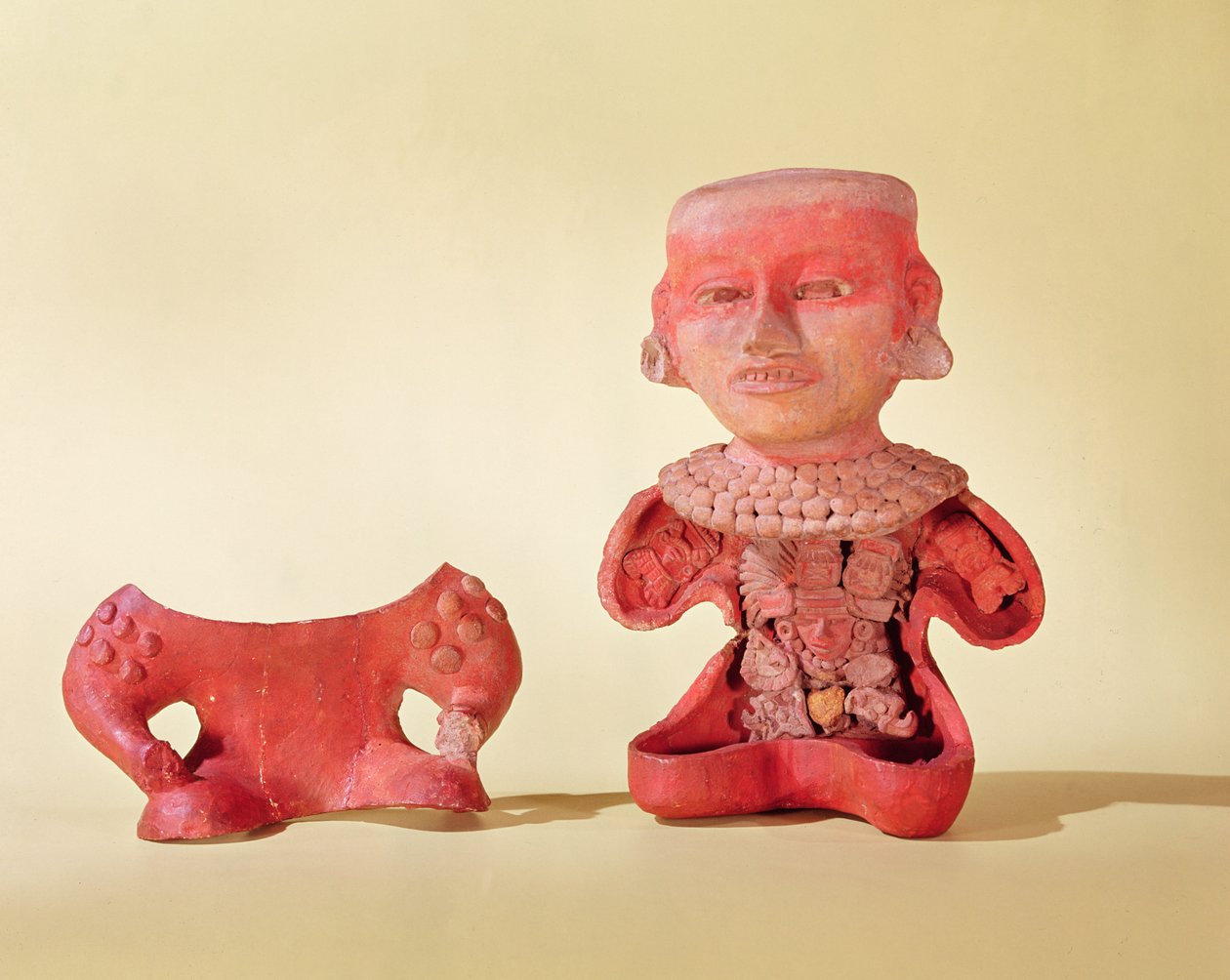 Figur med avtagbar front, Teotihuacan Culture (keramikk) av Pre Columbian Pre Columbian