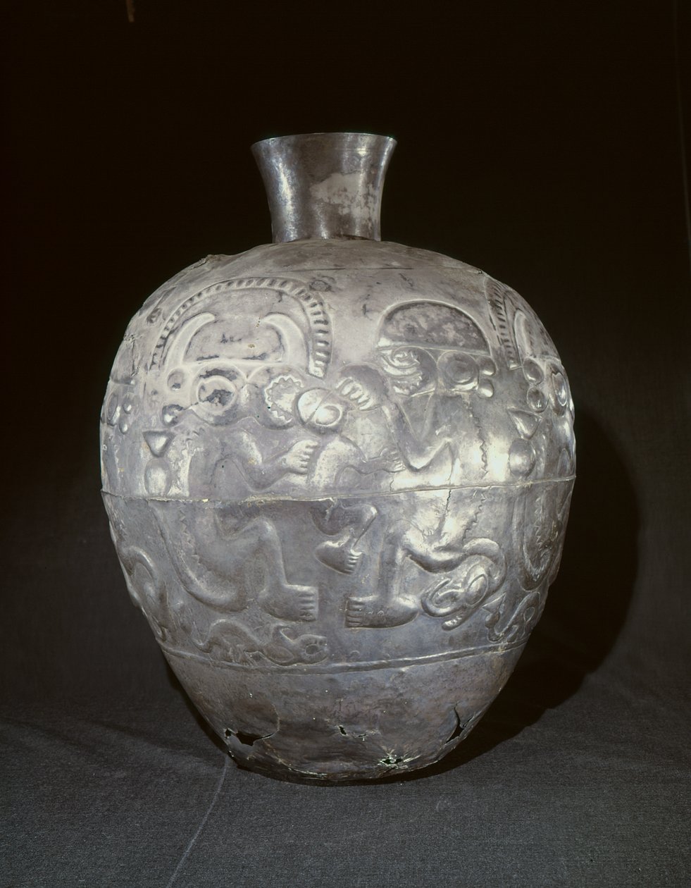 Stor krukke, Chimu-stil (sølv) av Pre Columbian Pre Columbian